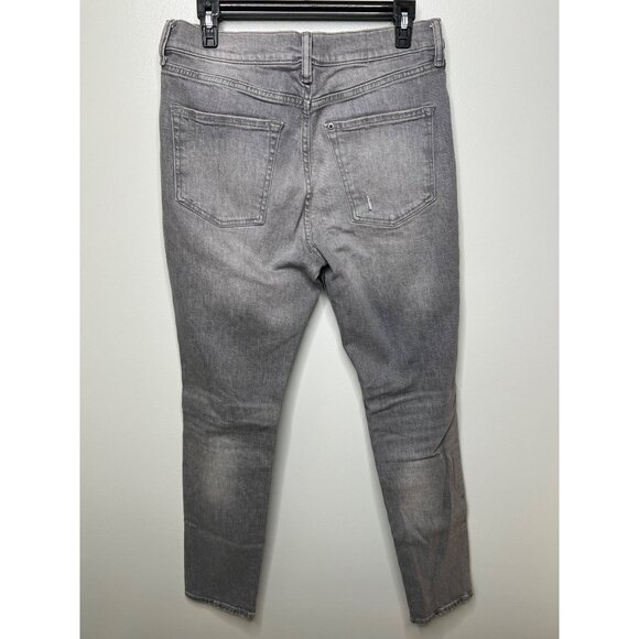 H&M Mens Distressed Grey Skinny Jeans Cotton/Elastane Size 32/32 - Picture 7 of 14